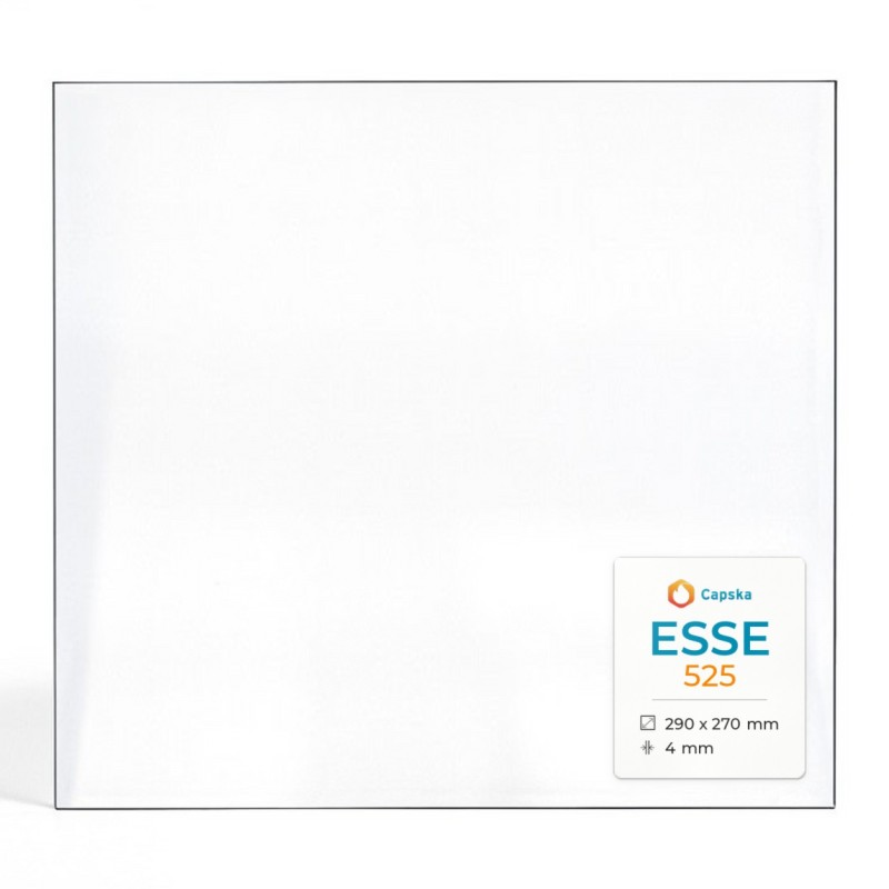 ESSE 525 Glas - Rechteck Kaminglas für Kaminofen