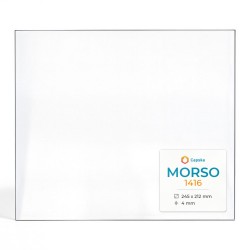 Vitre Morso 1416 - Verre Rectangle pour poêle à bois