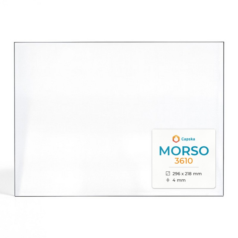 Morso 3610 Glas - Rechteck Kaminglas für Kaminofen