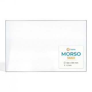Morso 5660 Glas - Rechteck Kaminglas für Kaminofen