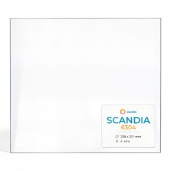 Scandia 6304 Glass - Rectangular glass panel for wood burning stove