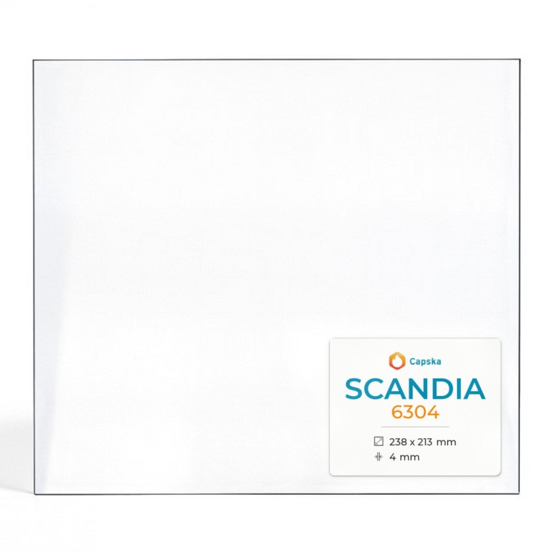 Scandia 6304 Glass - Rectangular Panel for Wood Burning Stove