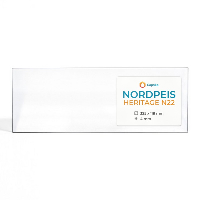 Nordpeis Heritage N22 Kaminglas Rechteckig Ersatzteil - Capska