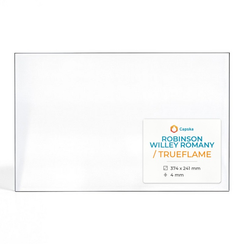 Vitre Robinson Willey Romany / TRUEFLAME - Verre Rectangle pour poêle à bois