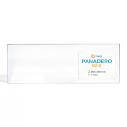 Panadero 101-E Glass - Rectangular glass panel for fireplace insert