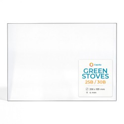 Green Stoves 25B / 30B Glas - Rechteck Kaminglas für Kaminofen