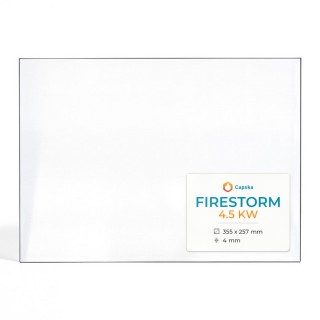 Firestorm 4.5 KW Glas - Rechteck Kaminglas für Kaminofen