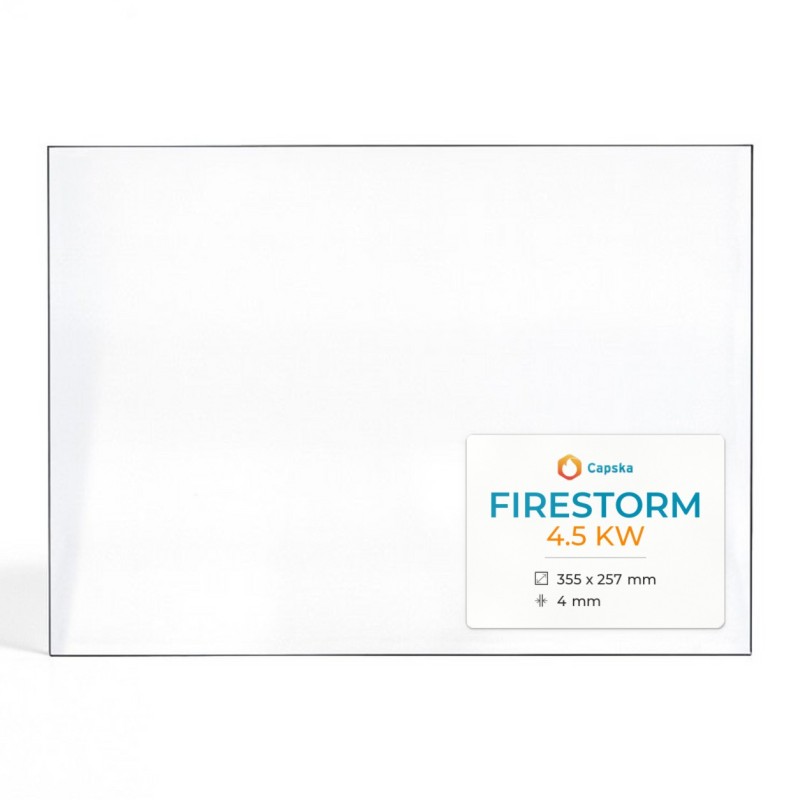 Vitre Firestorm 4.5 KW - Verre Rectangle pour poêle à bois