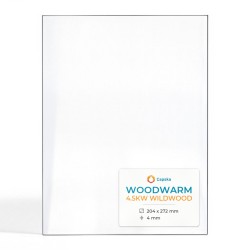 Woodwarm 4.5KW WILDWOOD Glas - Rechteck Kaminglas für Kaminofen