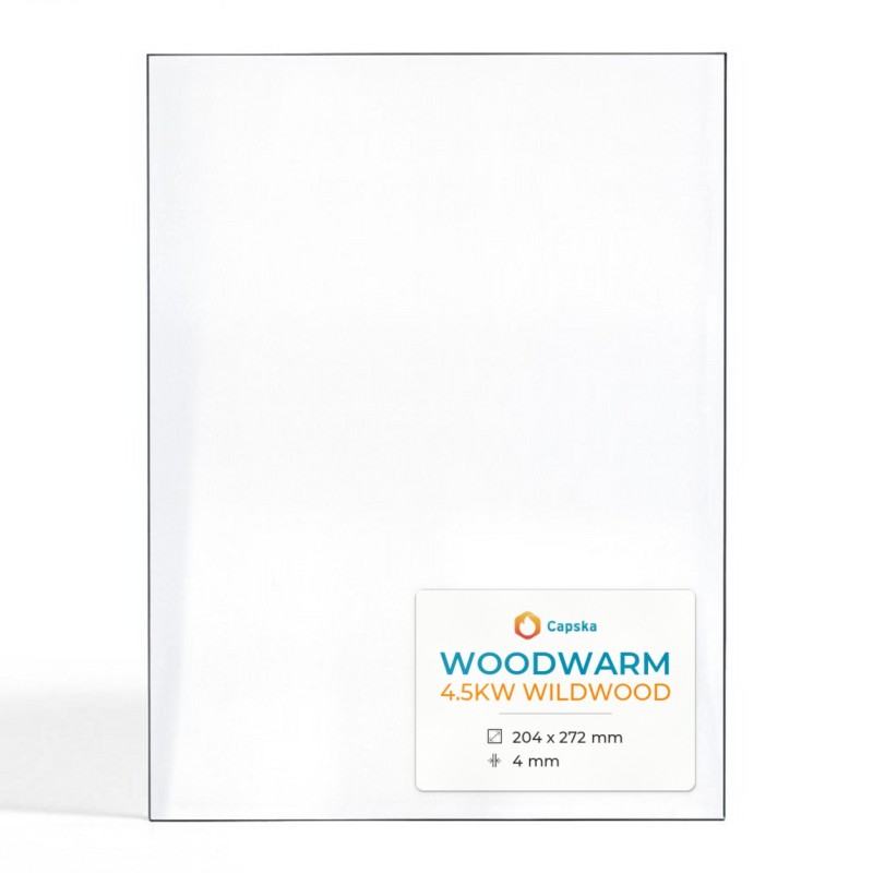 Vitre Woodwarm 4.5KW WILDWOOD - Verre Rectangle pour poêle à bois
