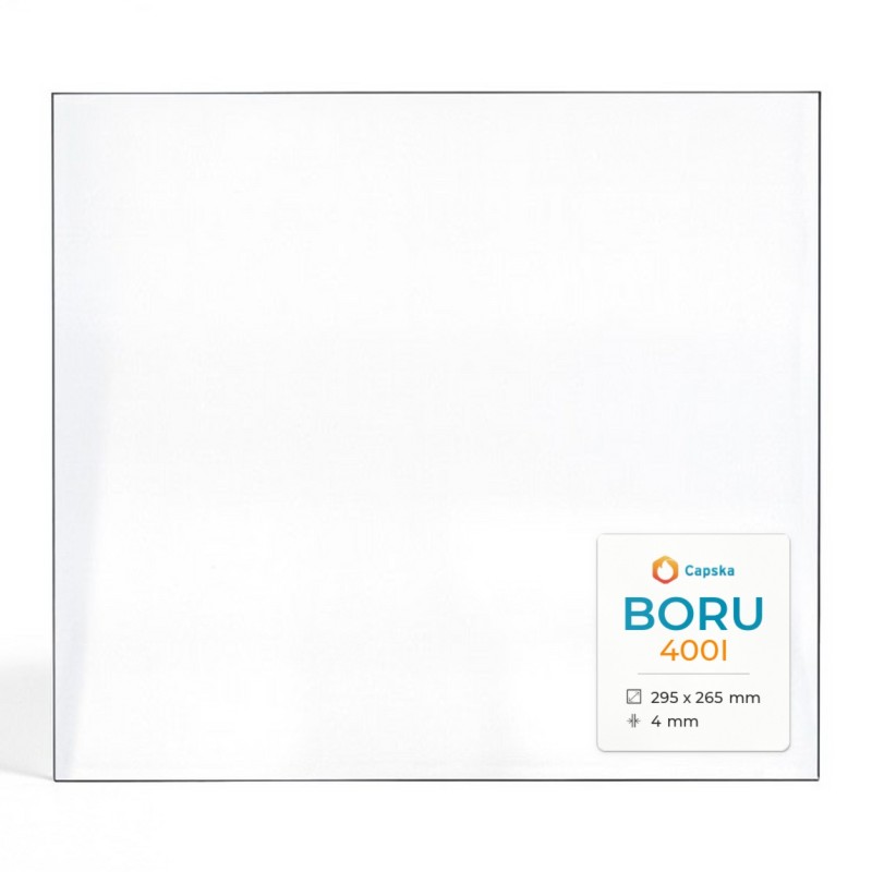 Vitre Boru 400I - Verre Rectangle pour poêle à bois