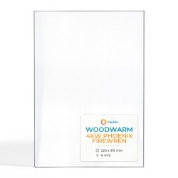 Vitre Woodwarm 4KW PHOENIX FIREWREN - Verre Rectangle pour poêle à bois
