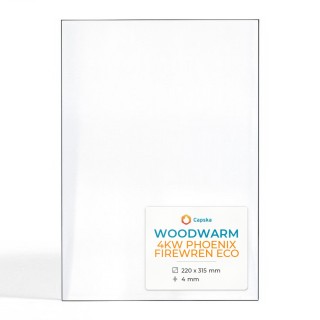 Woodwarm 4KW PHOENIX FIREWREN ECO Glass Panel