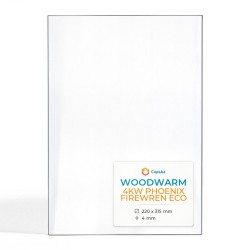 Vitre Woodwarm 4KW PHOENIX FIREWREN ECO - Verre Rectangle pour poêle à bois