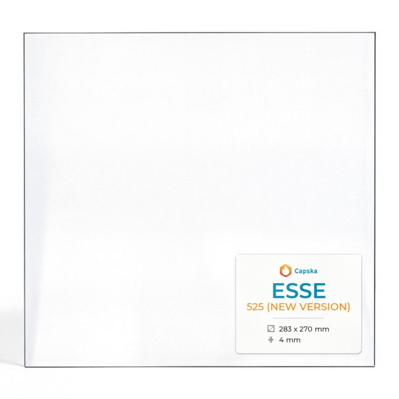 ESSE 525 (NEW VERSION) Glas - Rechteck Kaminglas für Kaminofen