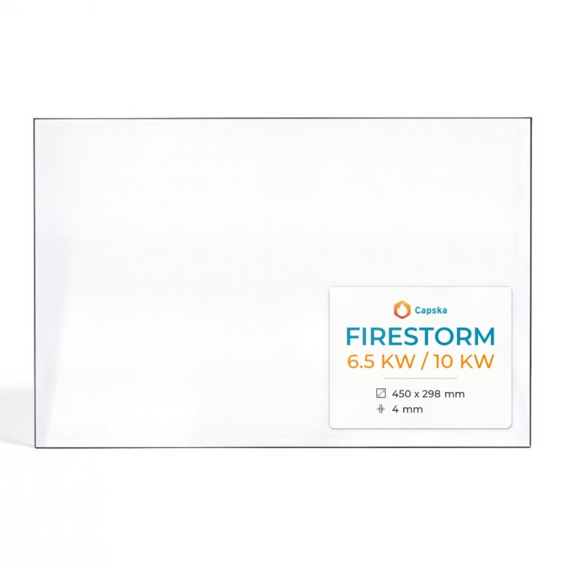 Kaminglas FIRESTORM 6.5 KW / 10 KW - Rechteckig