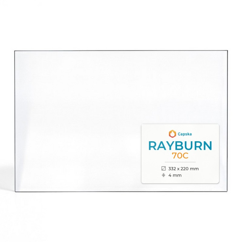 Vitre Rayburn 70C - Verre Rectangle pour poêle à bois
