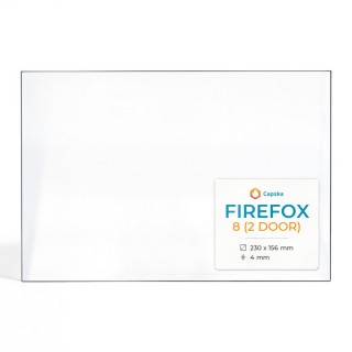 Firefox 8 (2 DOOR) Glass - Rectangular Panel for Wood Burning Stove