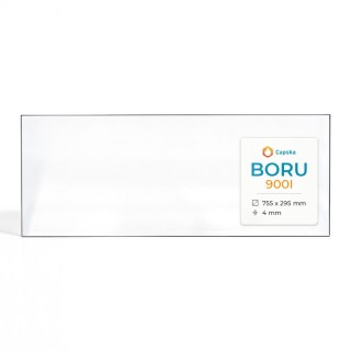 Boru 900I Glas - Rechteck Kaminglas für Kaminofen
