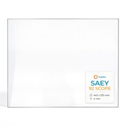 Vitre Saey 92 SCOPE - Verre Rectangle pour poêle à bois