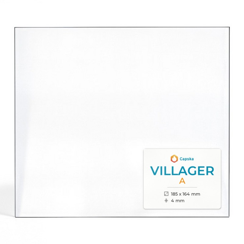 Vitre Villager A - Verre Rectangle pour poêle à bois