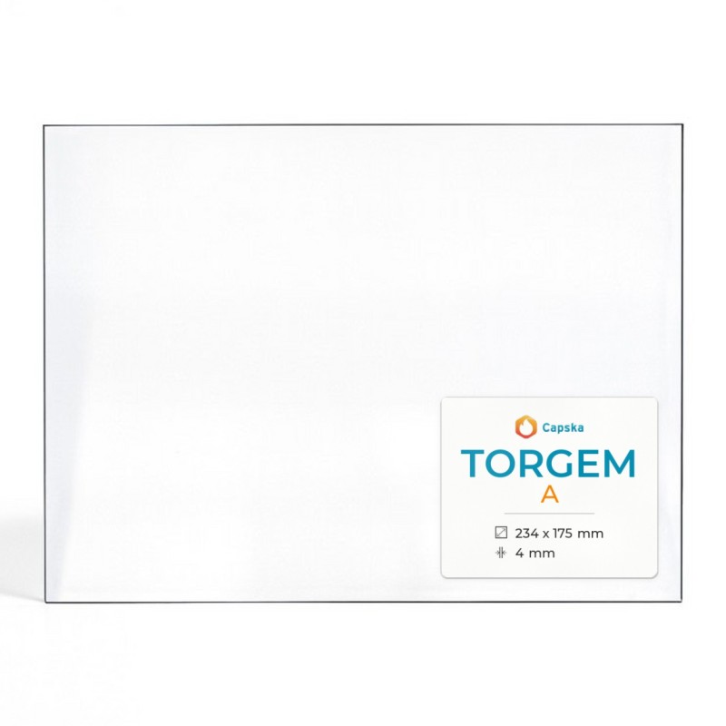 Torgem A Glass - Rectangular Panel for Wood Burning Stove