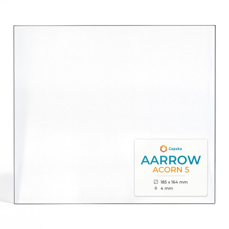 AARROW ACORN 5 Glass Panel - Rectangular for Wood Burning Stove
