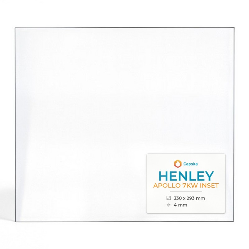 Vetro Henley APOLLO 7KW INSET - Vetro Rettangolo per stufa a legna
