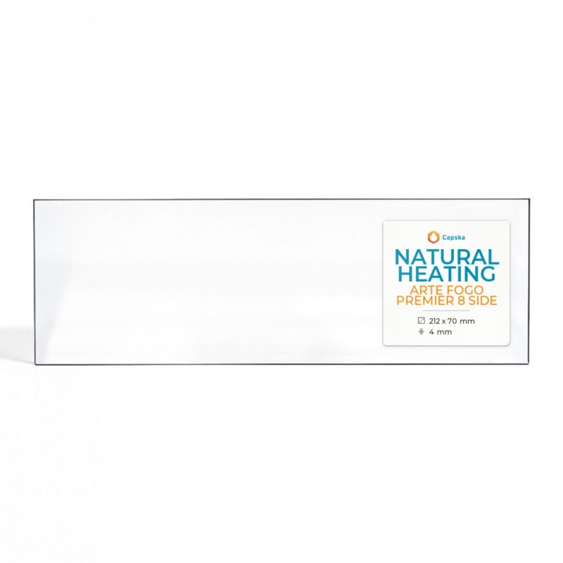 Vitre Natural Heating ARTE FOGO PREMIER 8 SIDE - Verre Rectangle pour poêle à bois