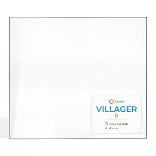 Vitre Villager B - Verre Rectangle pour poêle à bois