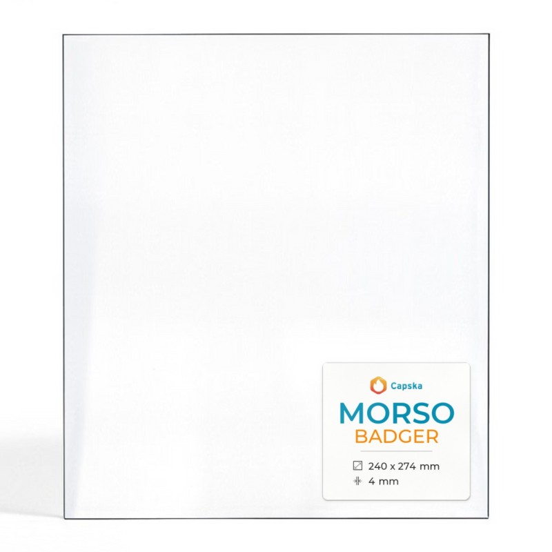 Morso BADGER Glass Panel - Rectangular for Wood Burning Stove
