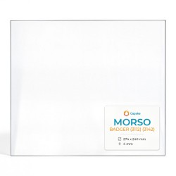 Morso BADGER (3112) (3142) Glas - Rechteck Kaminglas für Kaminofen