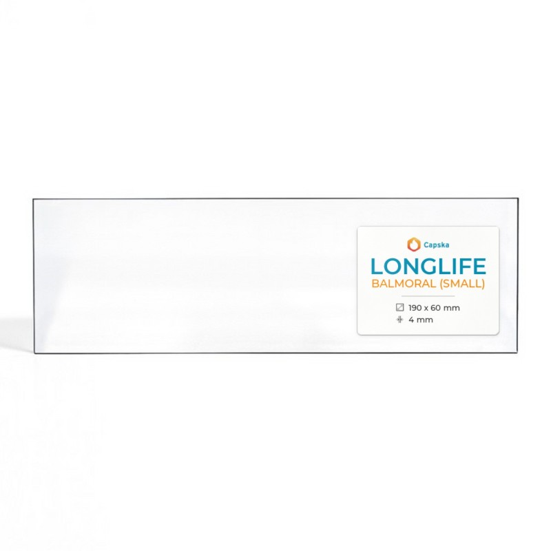 Vetro Longlife BALMORAL (SMALL) - Vetro Rettangolo per stufa a legna