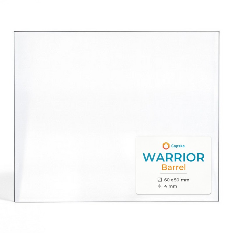 Vetro Warrior BARREL - Vetro Rettangolo per stufa a legna