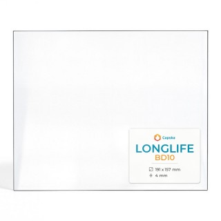 Longlife BD10 Glas - Rechteck Kaminglas für Kaminofen