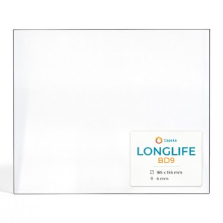 Longlife BD9 Glas - Rechteck Kaminglas für Kaminofen