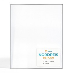 Vetro Nordpeis Bergen - Vetro Rettangolo 336 x 414 mm per stufa a legna