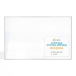 Suffolk Stoves (Pevex) BOHEMIA Glass - Rectangular glass panel for wood burning stove
