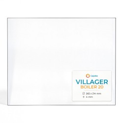 Villager BOILER 20 Glass - Rectangular glass panel for wood burning stove