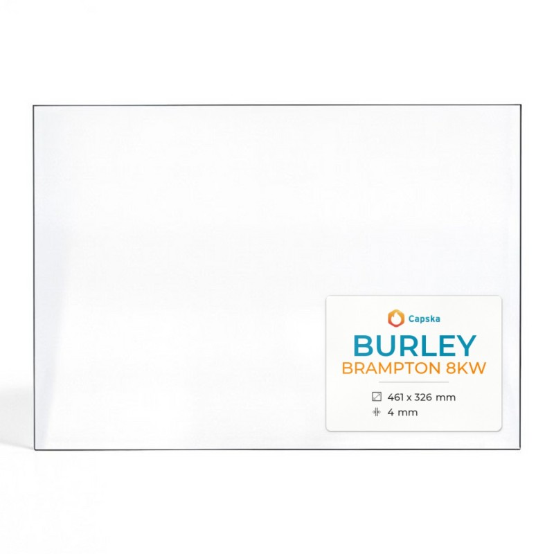 Burley BRAMPTON 8KW Glass - Rectangular Panel for Wood Burning Stove