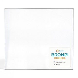 Bronpi BRISTOL Glass - Rectangular Panel for Fireplace Insert
