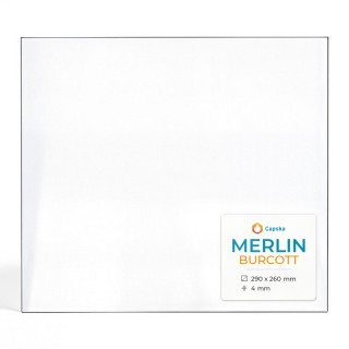 Merlin BURCOTT Glass - Rectangular Panel for Wood Burning Stove