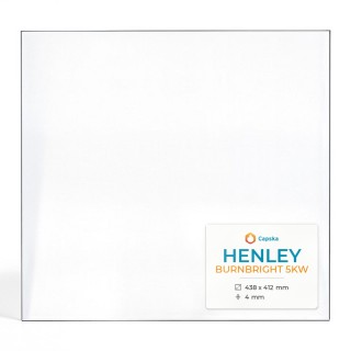 Henley BURNBRIGHT 5KW Glass - Rectangular Panel for Wood Burning Stove