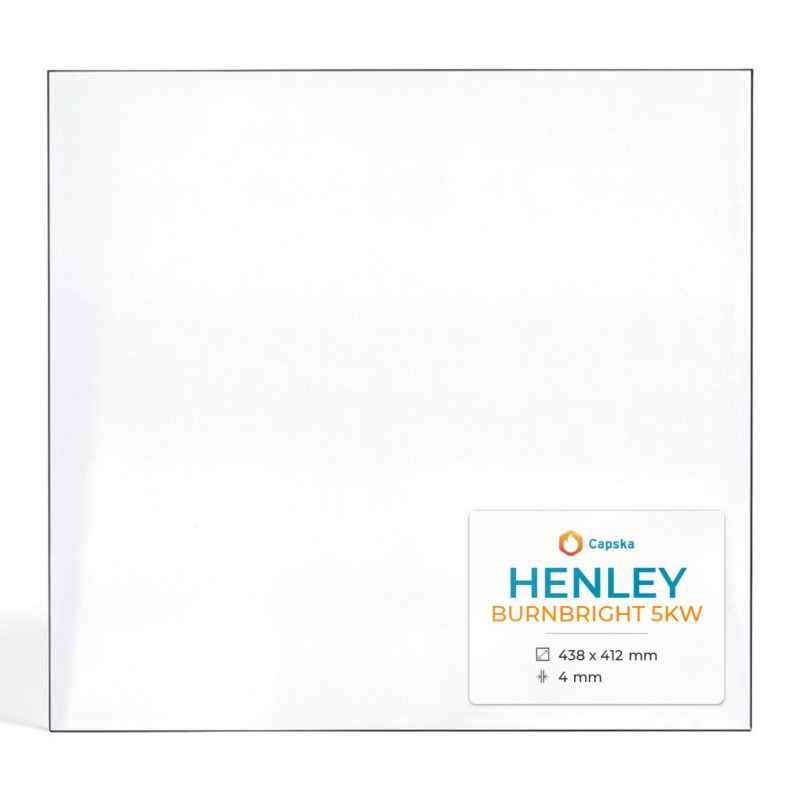 Vitre Henley BURNBRIGHT 5KW - Verre Rectangle pour poêle à bois