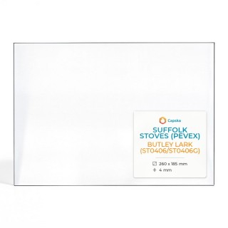 Vetro Suffolk Stoves (Pevex) BUTLEY LARK - Vetro Rettangolo per stufa a legna