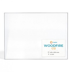 Woodfire C12 Glass - Rectangular glass panel for wood burning stove