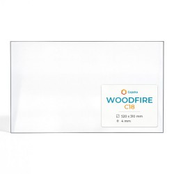 Woodfire C18 Glass - Rectangular glass panel for wood burning stove