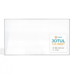 Jotul C31 INSET Glas - Rechteck Kaminglas für Kaminofen