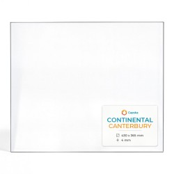 Continental CANTERBURY Glass - Rectangular glass panel for wood burning stove