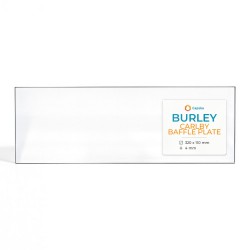 Burley CARLBY BAFFLE PLATE Glass - Rectangular glass panel for wood burning stove